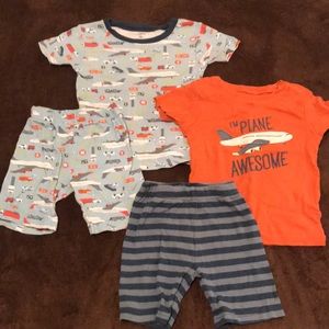 Carters 2Set shorts and shirt PJ sets